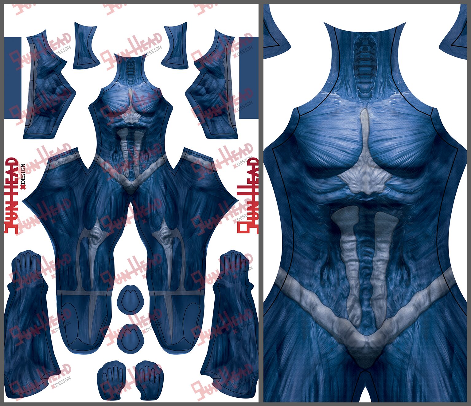 Raziel Soul Reaver costume , high quality spandex