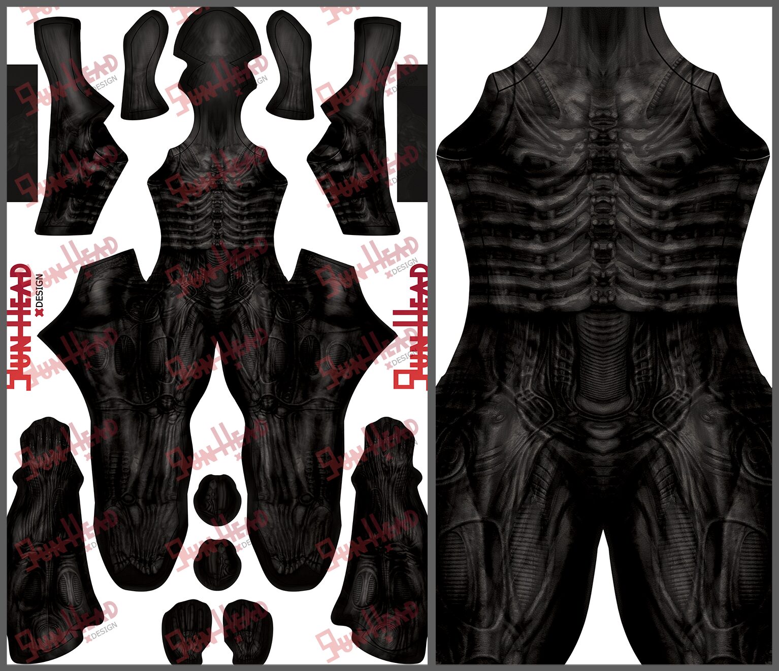 Xeno Costume , high quality spandex