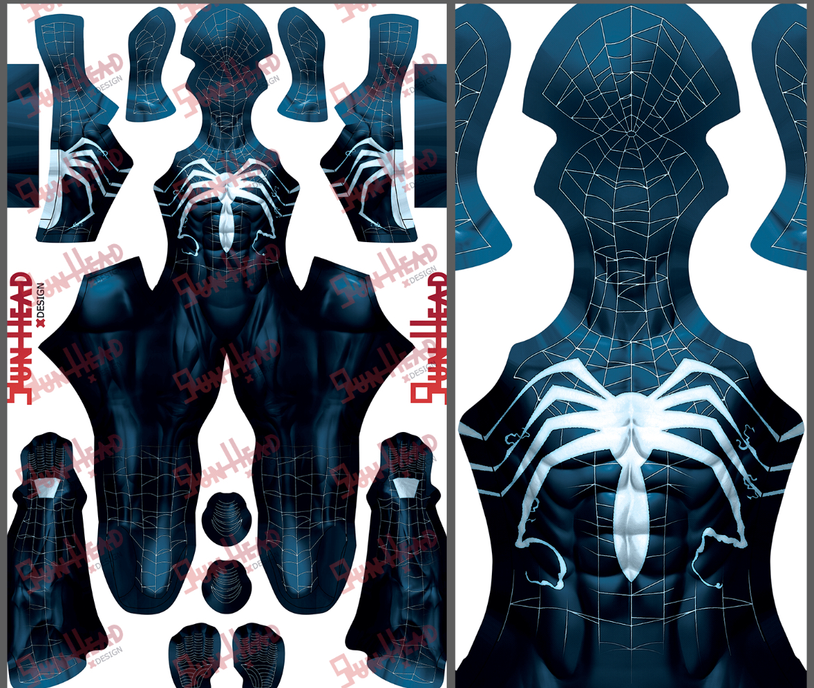 6160 Ult Spider Symbiote Costume , ready to worn . High quality Spandex . (Copy)