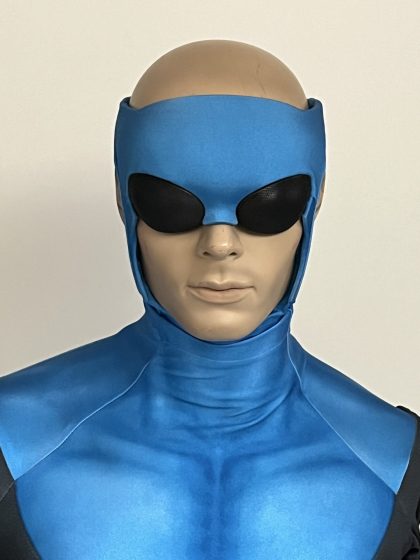 Invincible blue version shell with spandex mask